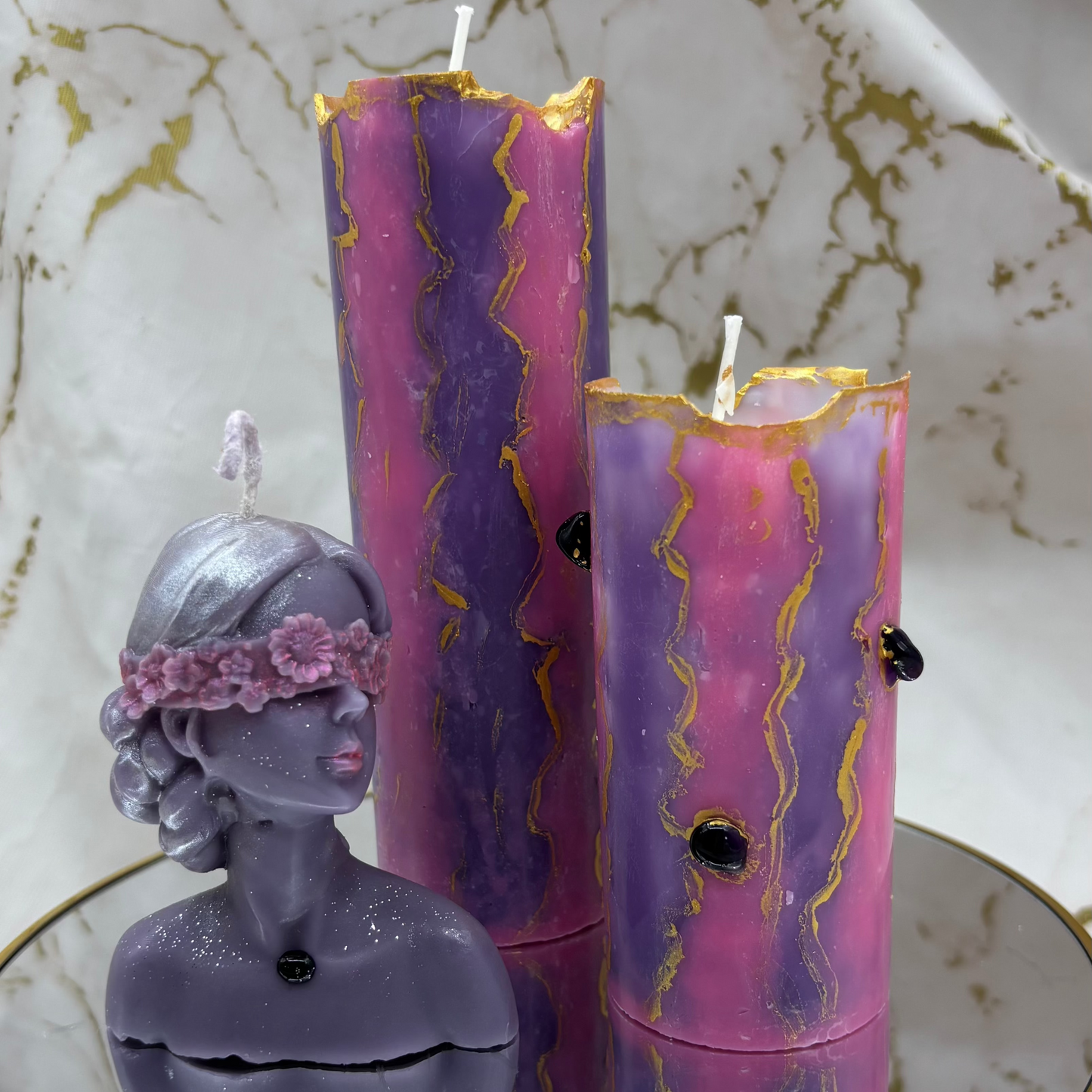 Candle Pillars & Faces